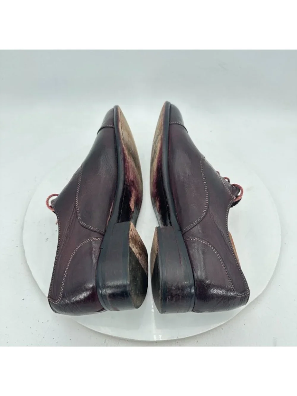 Paolo Lantorno Men Size EU 40 US 7 Brown Leather Cap Toe Oxford Dress Shoes